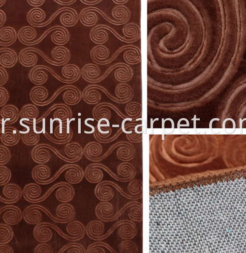 macro embossing carpet